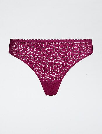 Tanga 'Dim' in pizzo