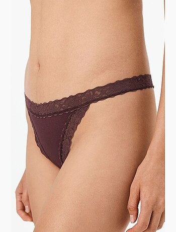 Tanga donna comoda in cotone penti