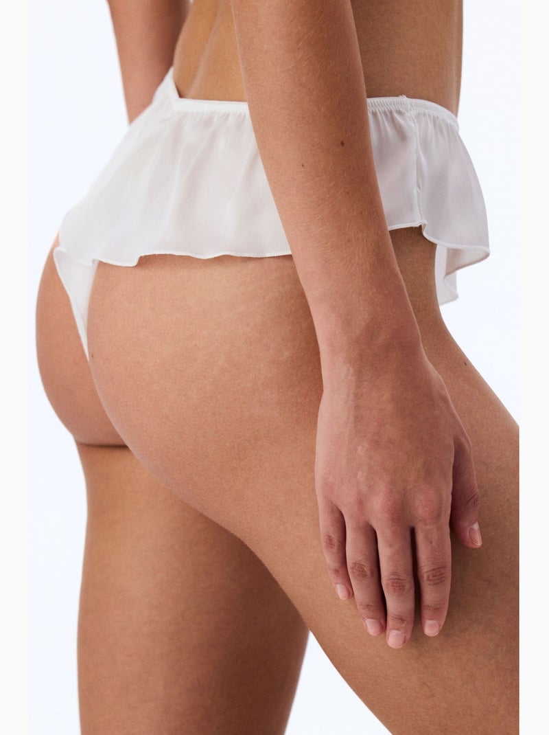 Tanga french rotto a vita bassa penti Bianco - Kiabi