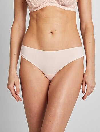 Tanga in microfibra e pizzo