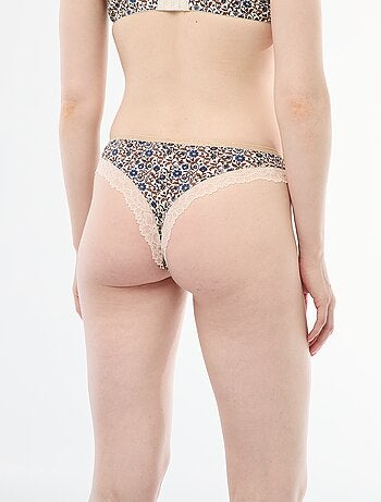 Tanga in microfibra stampata