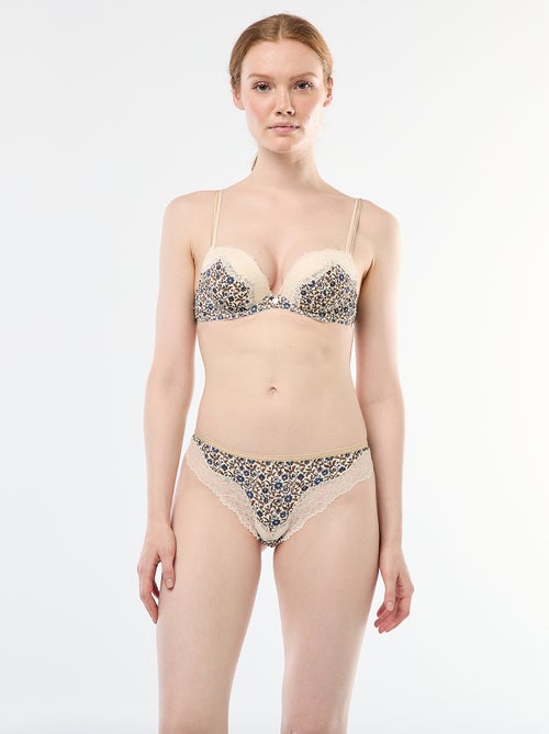 Tanga in microfibra stampata - Kiabi