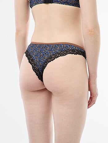 Tanga in microfibra stampata