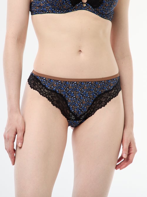 Tanga in microfibra stampata - Kiabi