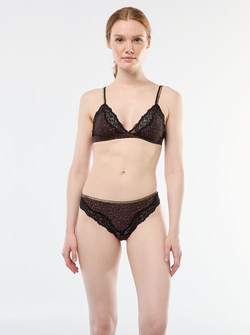 Tanga in microfibra stampata - Kiabi