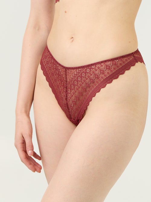 Tanga in pizzo - Kiabi