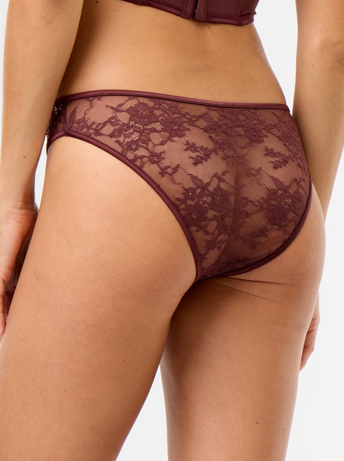Tanga in pizzo con paillettes - Kiabi Tanga in pizzo con paillettes - Kiabi