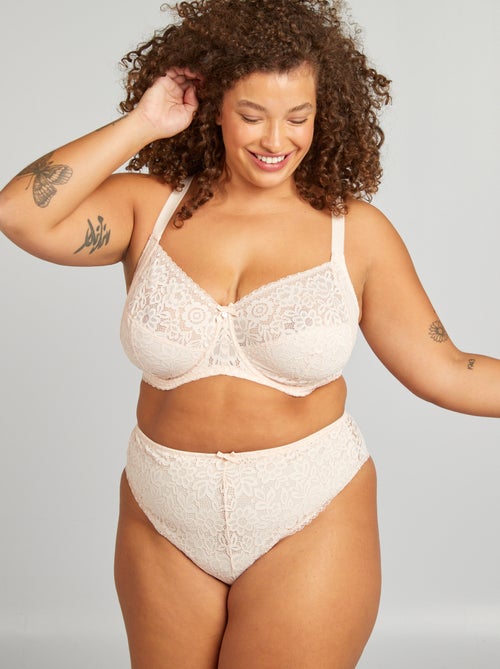 Tanga in pizzo floreale - Kiabi