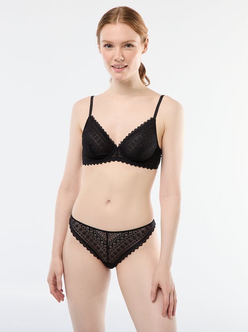 Tanga in pizzo - Kiabi