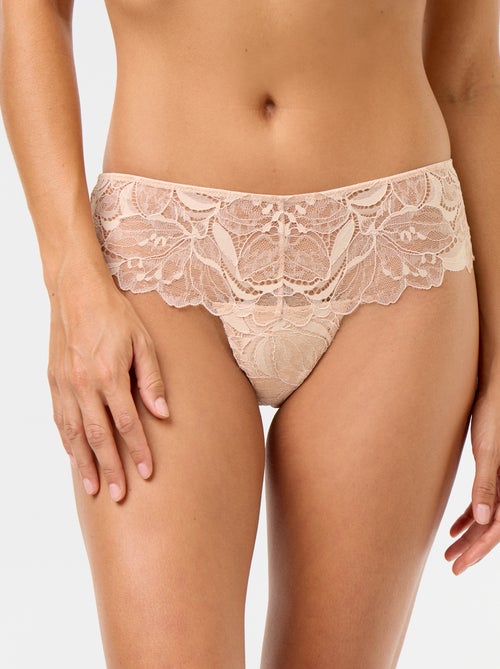 Tanga in pizzo paillettato - Kiabi Tanga in pizzo paillettato - Kiabi