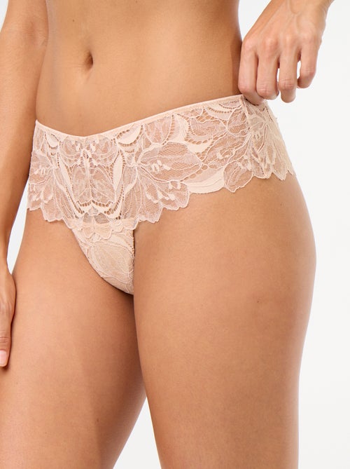 Tanga in pizzo paillettato - Kiabi Tanga in pizzo paillettato - Kiabi