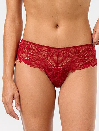 Tanga in pizzo paillettato