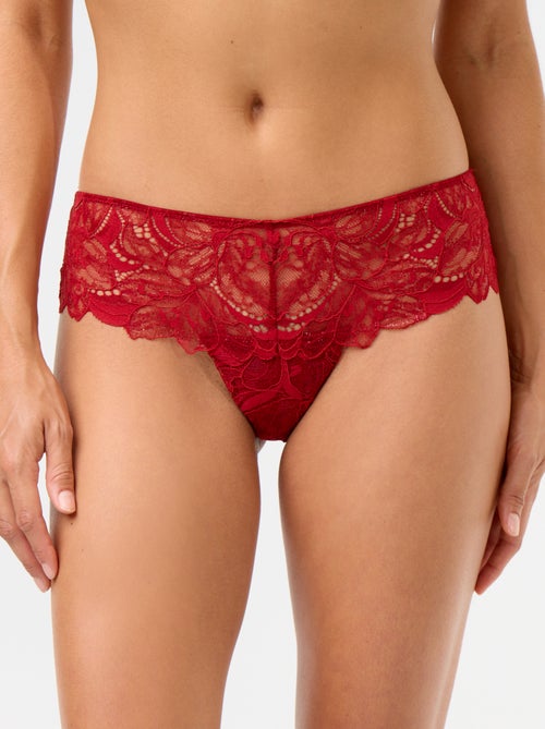 Tanga in pizzo paillettato - Kiabi Tanga in pizzo paillettato - Kiabi