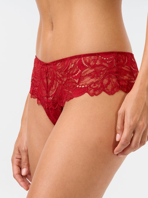 Tanga in pizzo paillettato - Kiabi Tanga in pizzo paillettato - Kiabi