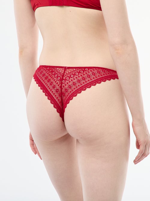 Tanga in pizzo - Kiabi