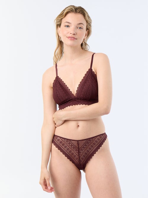 Tanga in pizzo - Kiabi