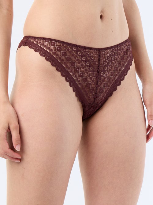 Tanga in pizzo - Kiabi