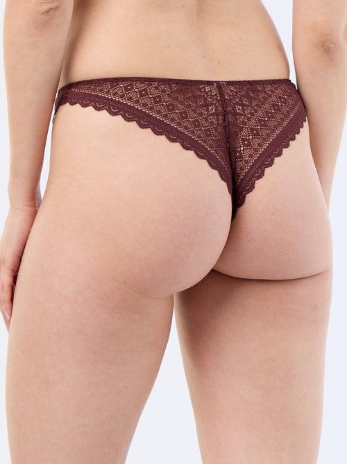 Tanga in pizzo - Kiabi