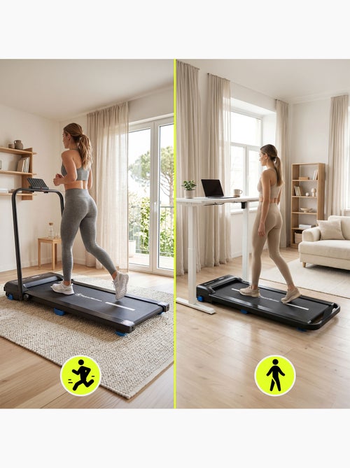 Tapis roulant elettrico 2in1 walkpad hypermotion per camminata e corsa con inclinazione e programmi - Kiabi