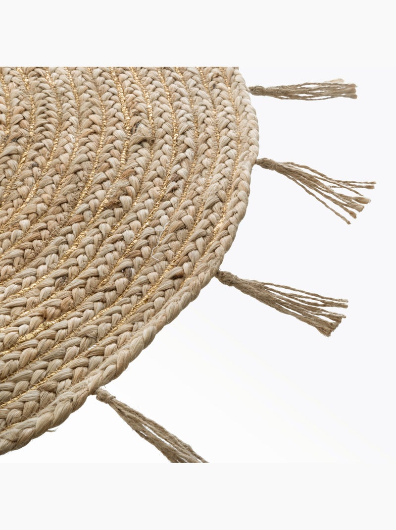 Tappeti in iuta e lurex Beige - Kiabi