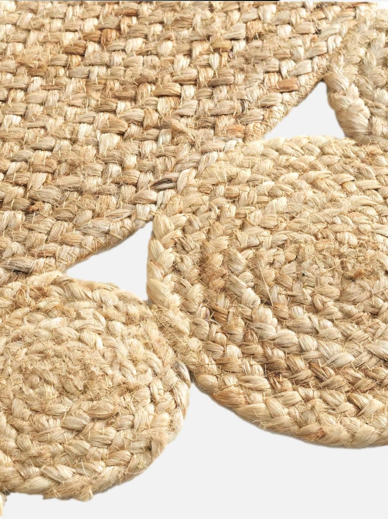 Tappeti in Jute Ajouré Cordou Douceur d'Intérieur Beige - Kiabi