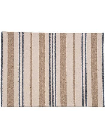 Tappetino a strisce di cotone spesso