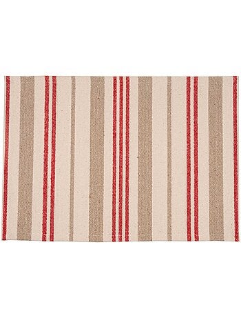 Tappetino a strisce di cotone spesso