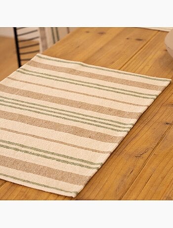 Tappetino a strisce di cotone spesso