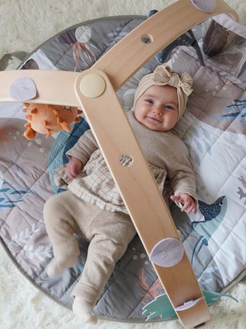 Tappetino attività con archi in legno ocean bliss | Bo Jungle - Kiabi