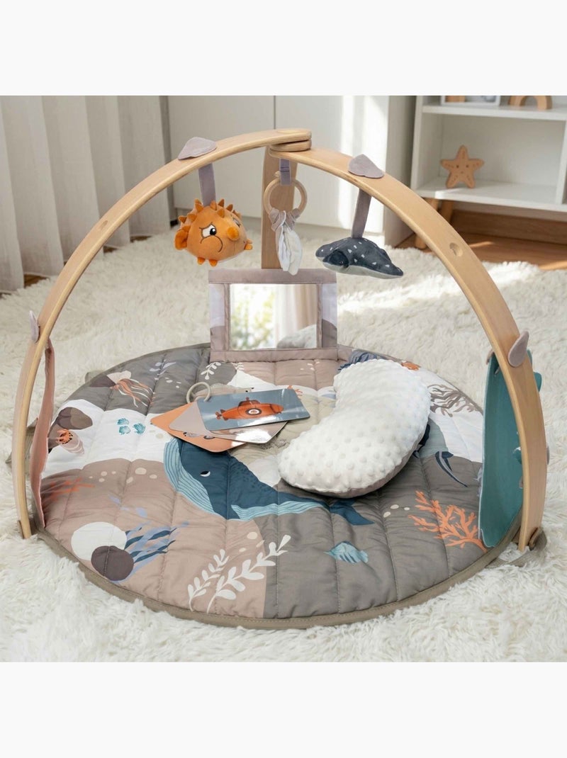 Tappetino attività con archi in legno ocean bliss | Bo Jungle Multicolore - Kiabi