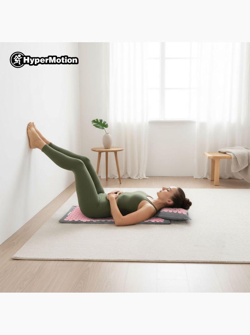 Tappetino da agopressione 3 in 1 hypermotion con cuscino ergonomico per relax muscolare e benessere Rosa - Kiabi