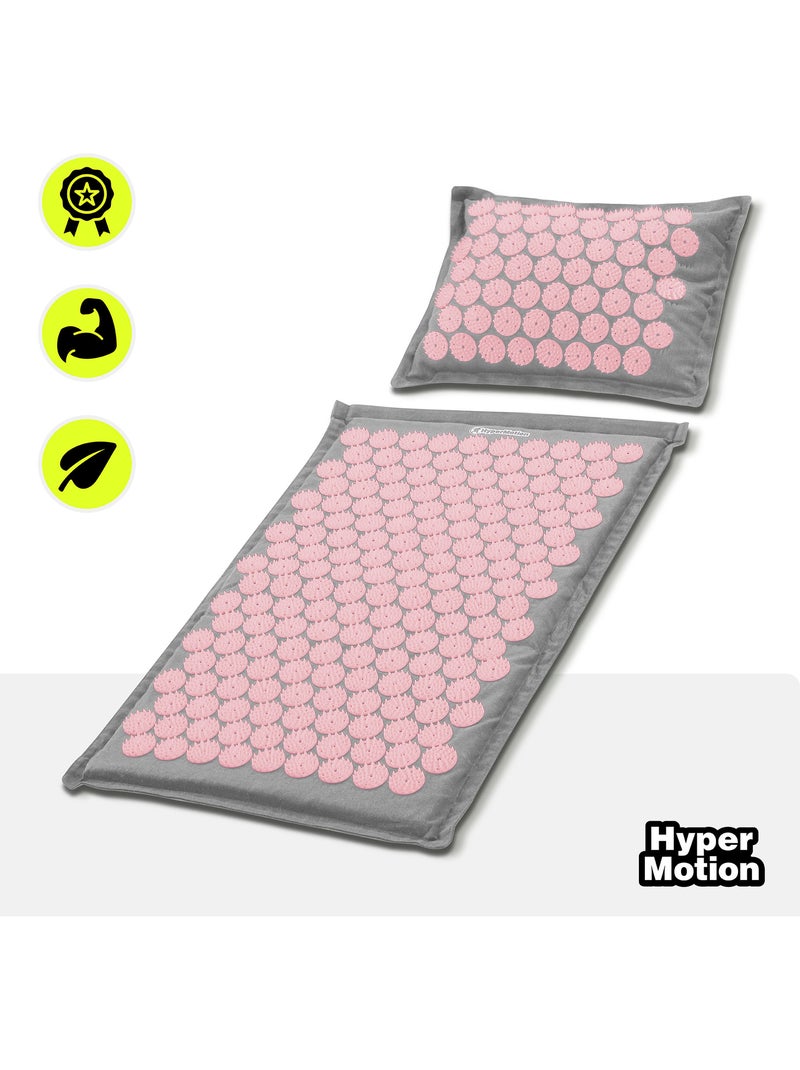 Tappetino da agopressione 3 in 1 hypermotion con cuscino ergonomico per relax muscolare e benessere Rosa - Kiabi
