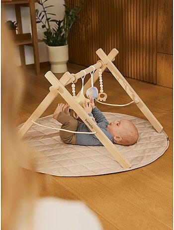 Tappetino da gioco LIONELO Anice con arco in legno - Pieghevole - Tappetino da 2 cm