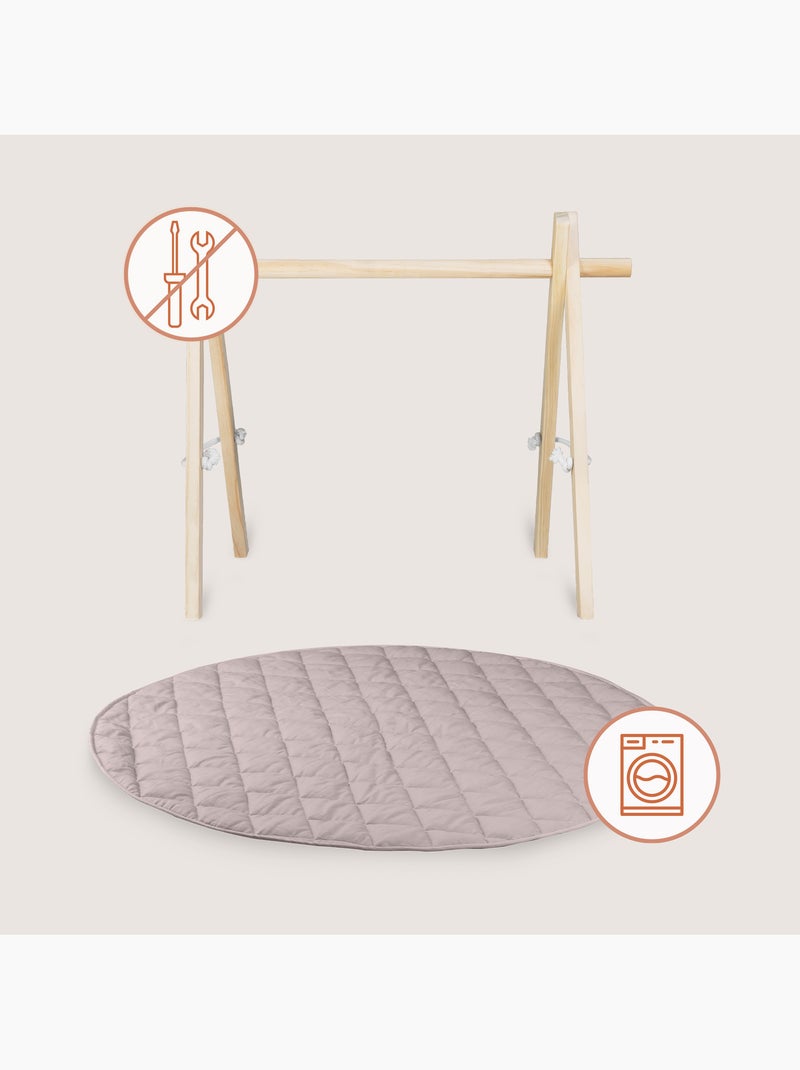 Tappetino da gioco LIONELO Anice con arco in legno - Pieghevole - Tappetino da 2 cm Multicolore - Kiabi