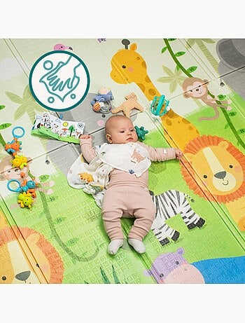 Tappetino da gioco LIONELO Robby - 180x200 cm - Tappetino bifacciale - Buon isolamento del pavimento