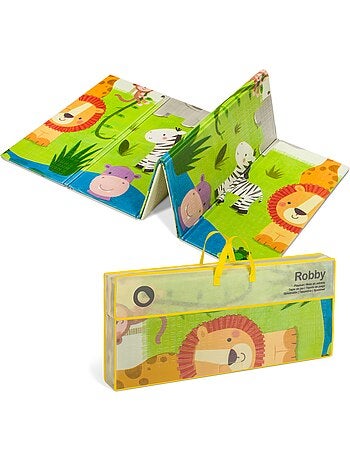 Tappetino da gioco LIONELO Robby - 180x200 cm - Tappetino bifacciale - Buon isolamento del pavimento