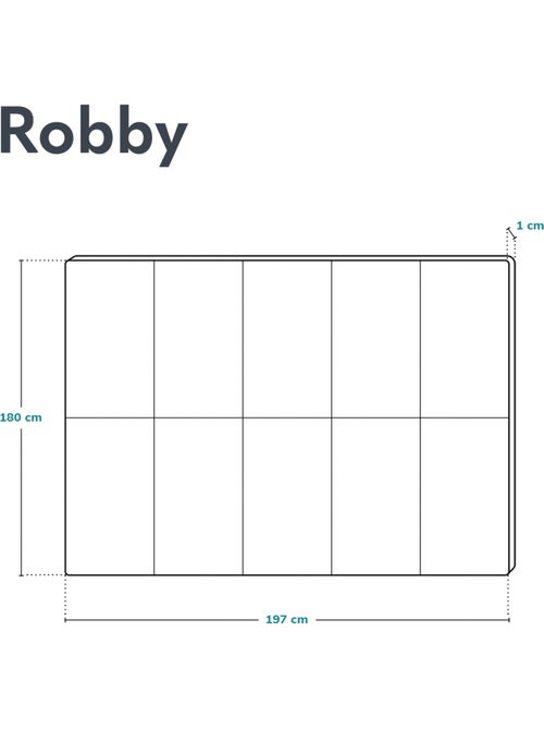 Tappetino da gioco LIONELO Robby - 180x200 cm - Tappetino bifacciale - Buon isolamento del pavimento - Kiabi Tappetino da gioco LIONELO Robby - 180x200 cm - Tappetino bifacciale - Buon isolamento del pavimento - Kiabi