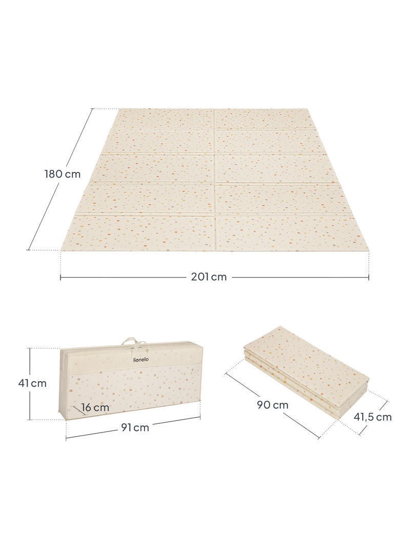 Tappetino da gioco LIONELO Zora - Bifacciale - 180x200 cm - Buon isolamento del pavimento Beige - Kiabi