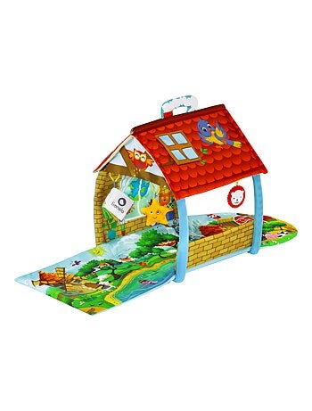 Tappetino da gioco per bambini LIONELO Agnes 2 in 1 - Tappetino piatto con bastoncini e tappetino co