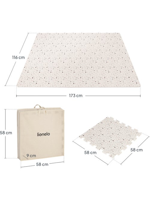 Tappetino da gioco puzzle - LIONELO Yoka - 173 x 116 cm - Spessore 1,5 cm - Antiscivolo - Kiabi