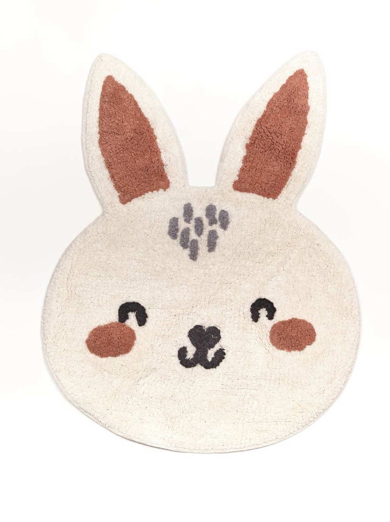 Tappeto a forma di 'leopardo' BIANCO - Kiabi