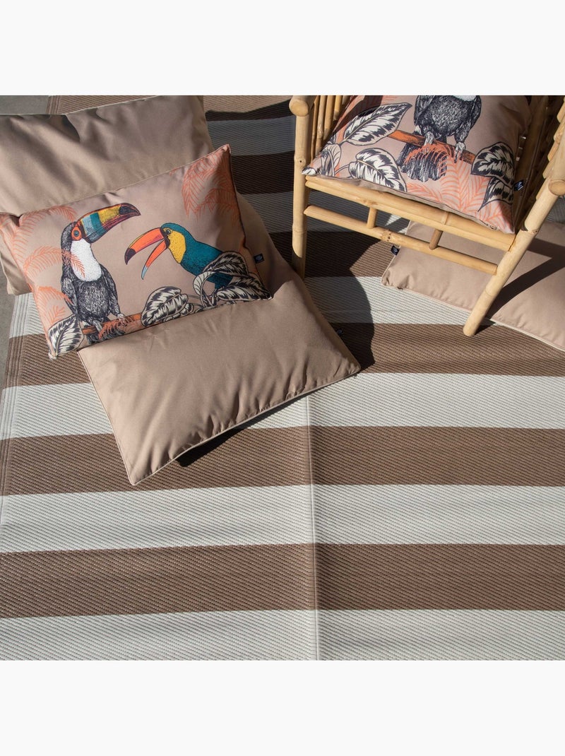Tappeto a strisce per esterni Beige chiaro - Kiabi