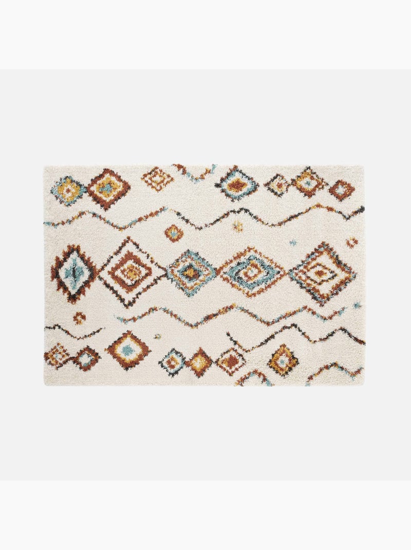 Tappeto berbero con motivi geometrici Beige chiaro - Kiabi