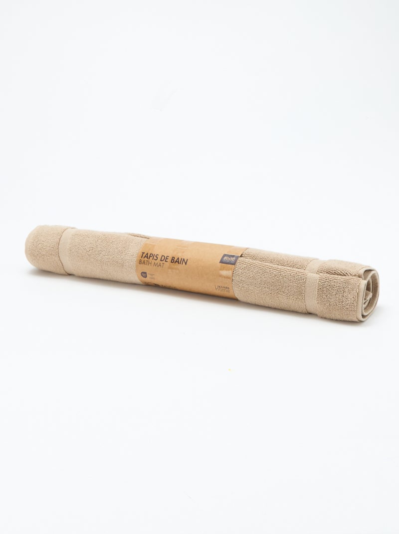 Tappeto da bagno 80 x 50 cm Beige - Kiabi