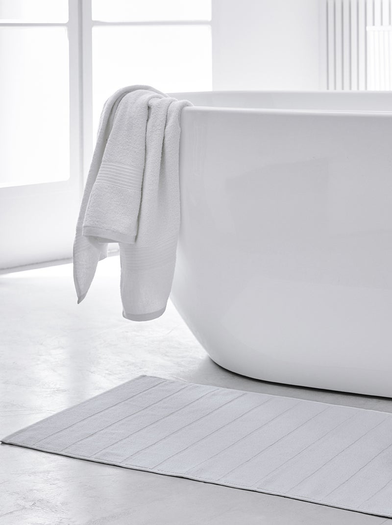 Tappeto da bagno 80 x 50 cm BIANCO - Kiabi