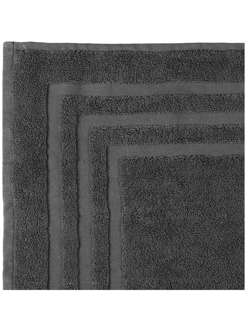 Tappeto da bagno in cotone biologico Grigio antracite - Kiabi