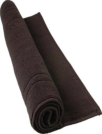 Tappeto da bagno in cotone nero 50 x 80 cm