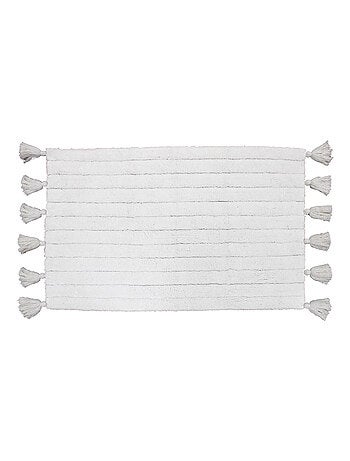 Tappeto da bagno semplice con pompon