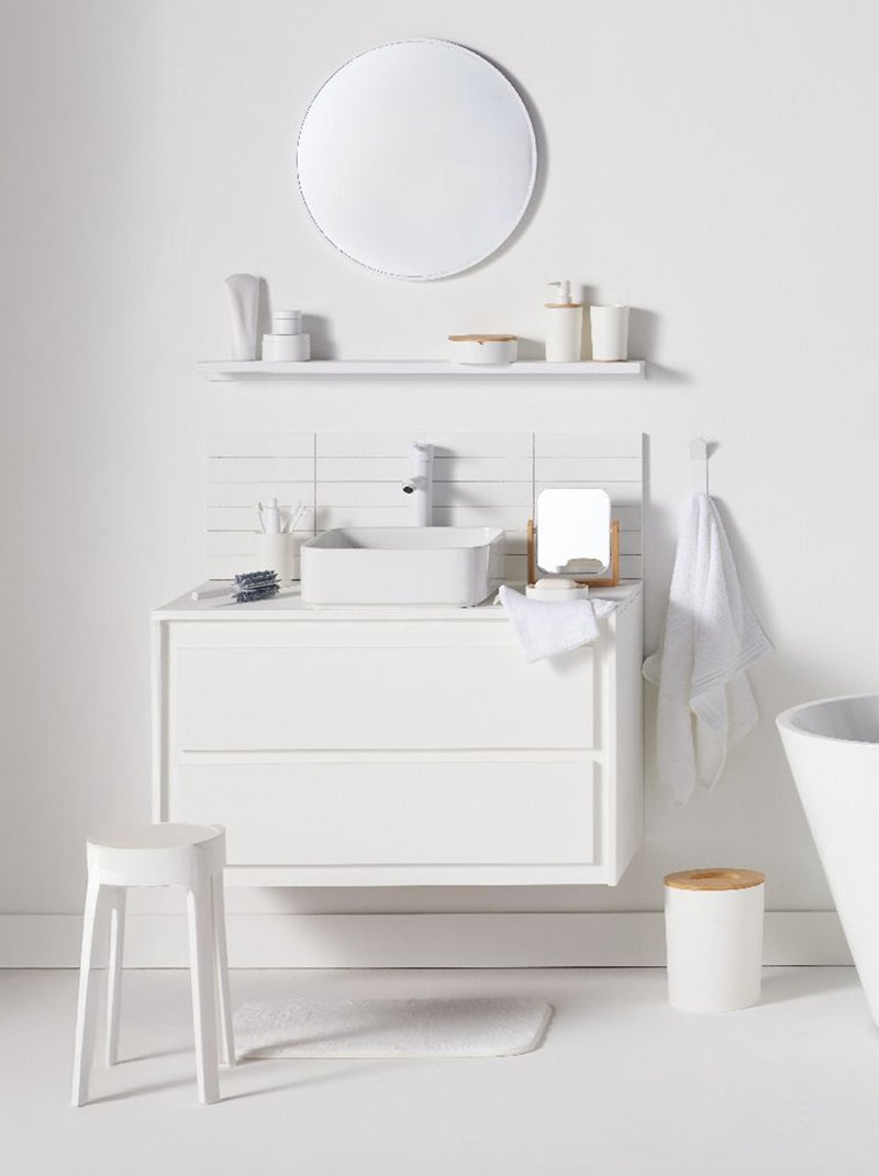 Tappeto da bagno super soffice 40 x 60 cm bianco - Kiabi
