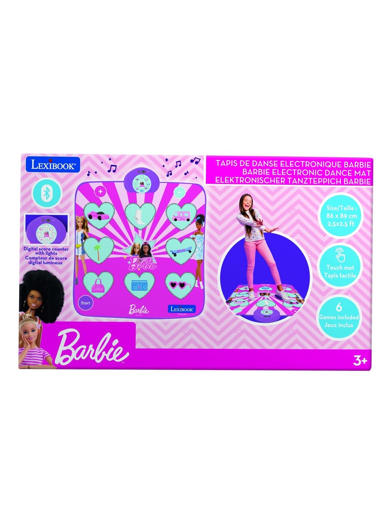 Tappeto da ballo elettronico, bluetooth e luminoso di barbie con 6 modalità di gioco Rosa - Kiabi